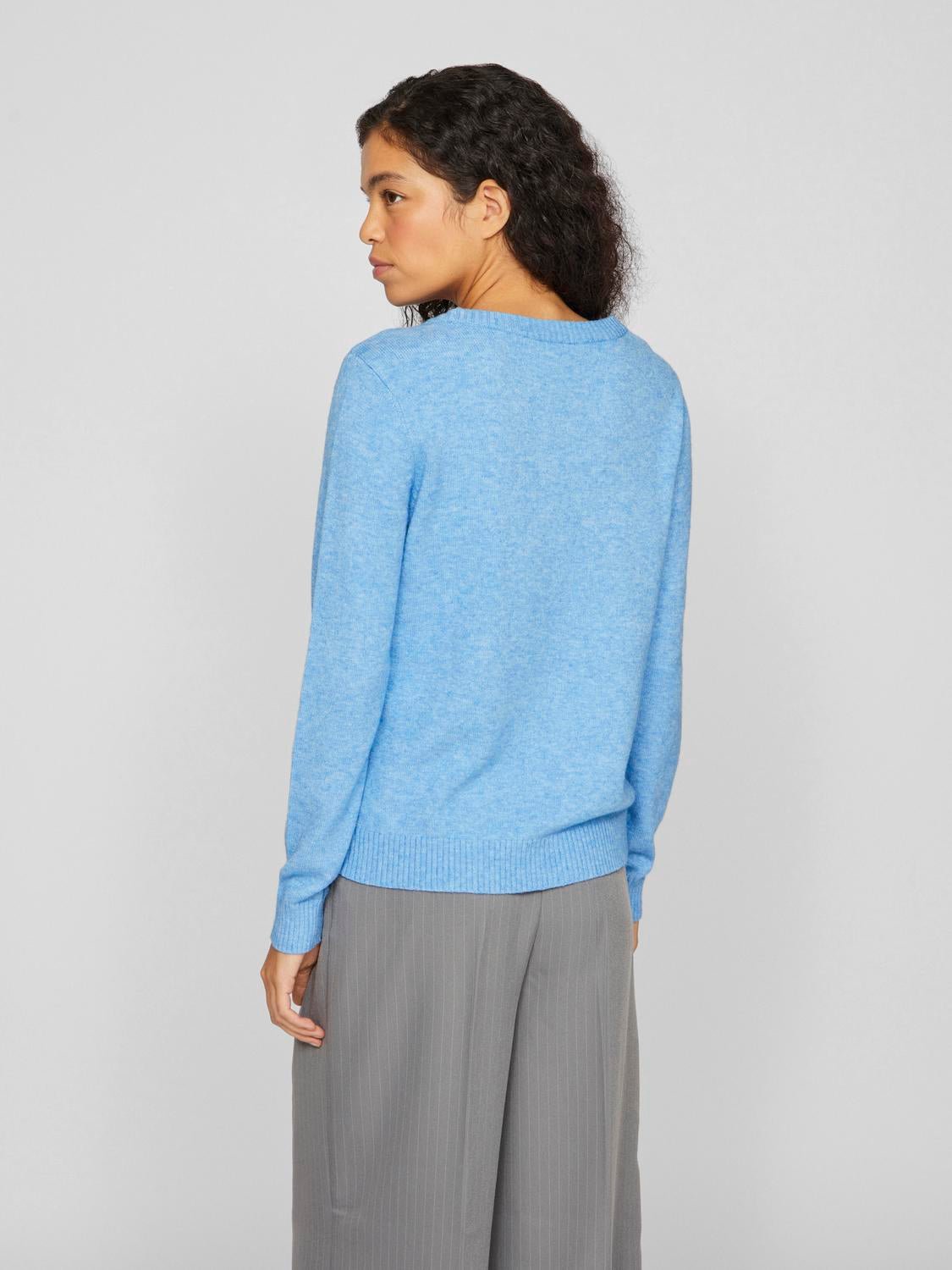 VIRIL Pullover - Blissful Blue - VERO MODA & VILA Bergvik